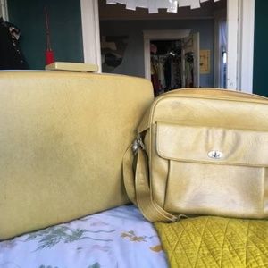 Vintage Sear's Courier 2-Piece Luggage Set